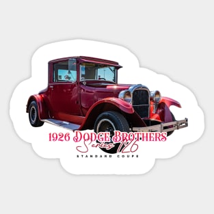 1926 Dodge Brothers Series 126 Standard Coupe Sticker